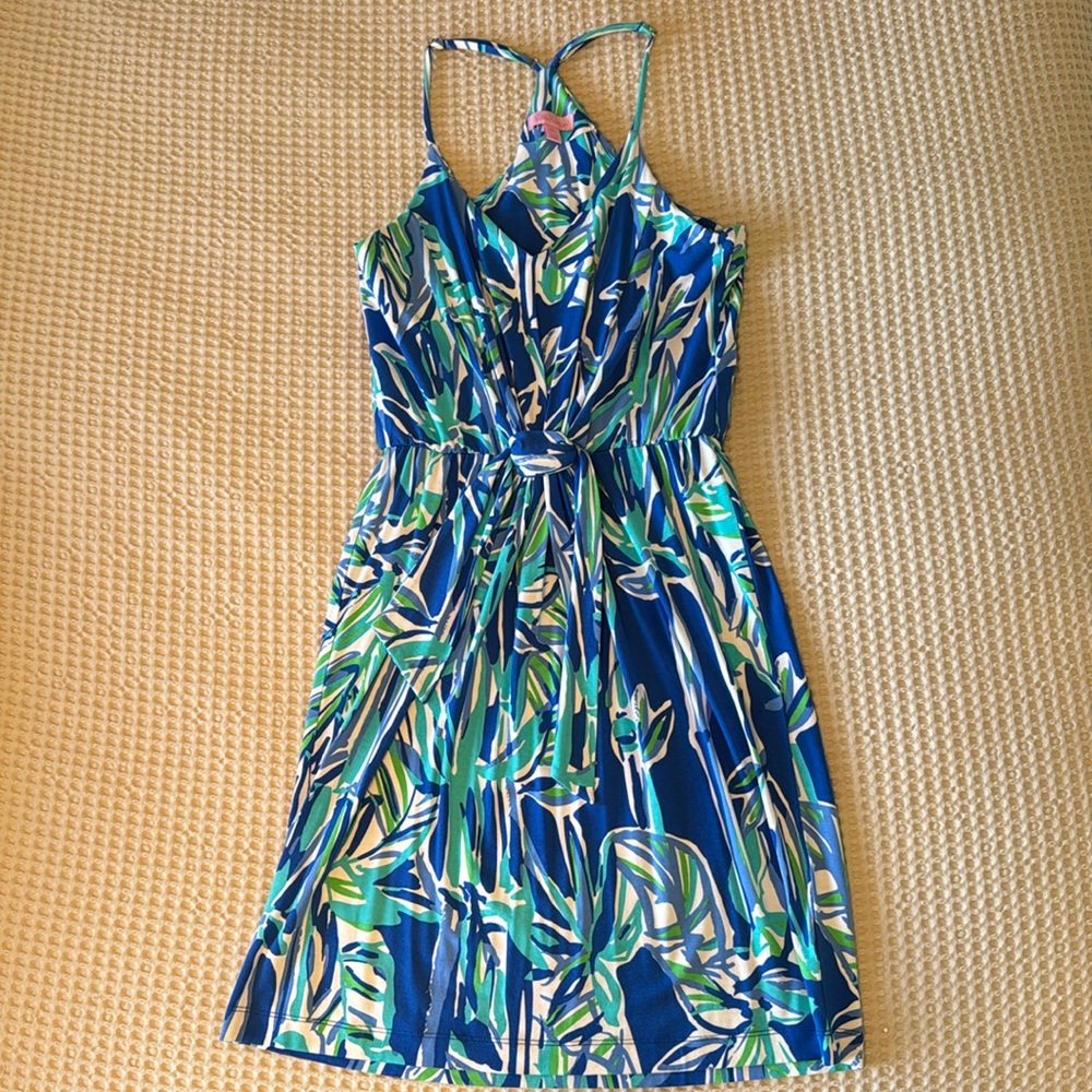 Lilly Pulitzer Blue Crush Bamboo Rosa Dress